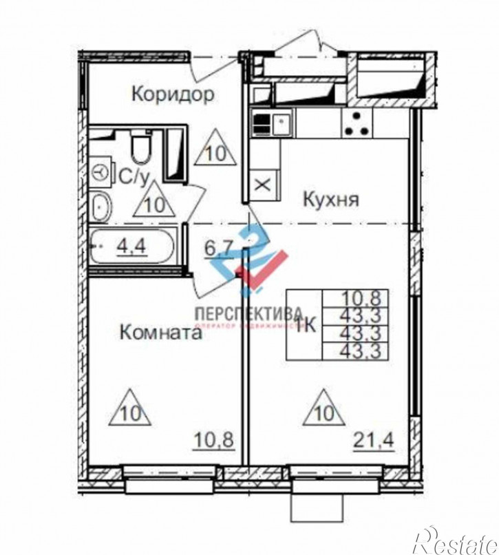 2-комн квартира в новом доме микрорайон Дальнее Арбеково,  жилой комплекс Зеландия