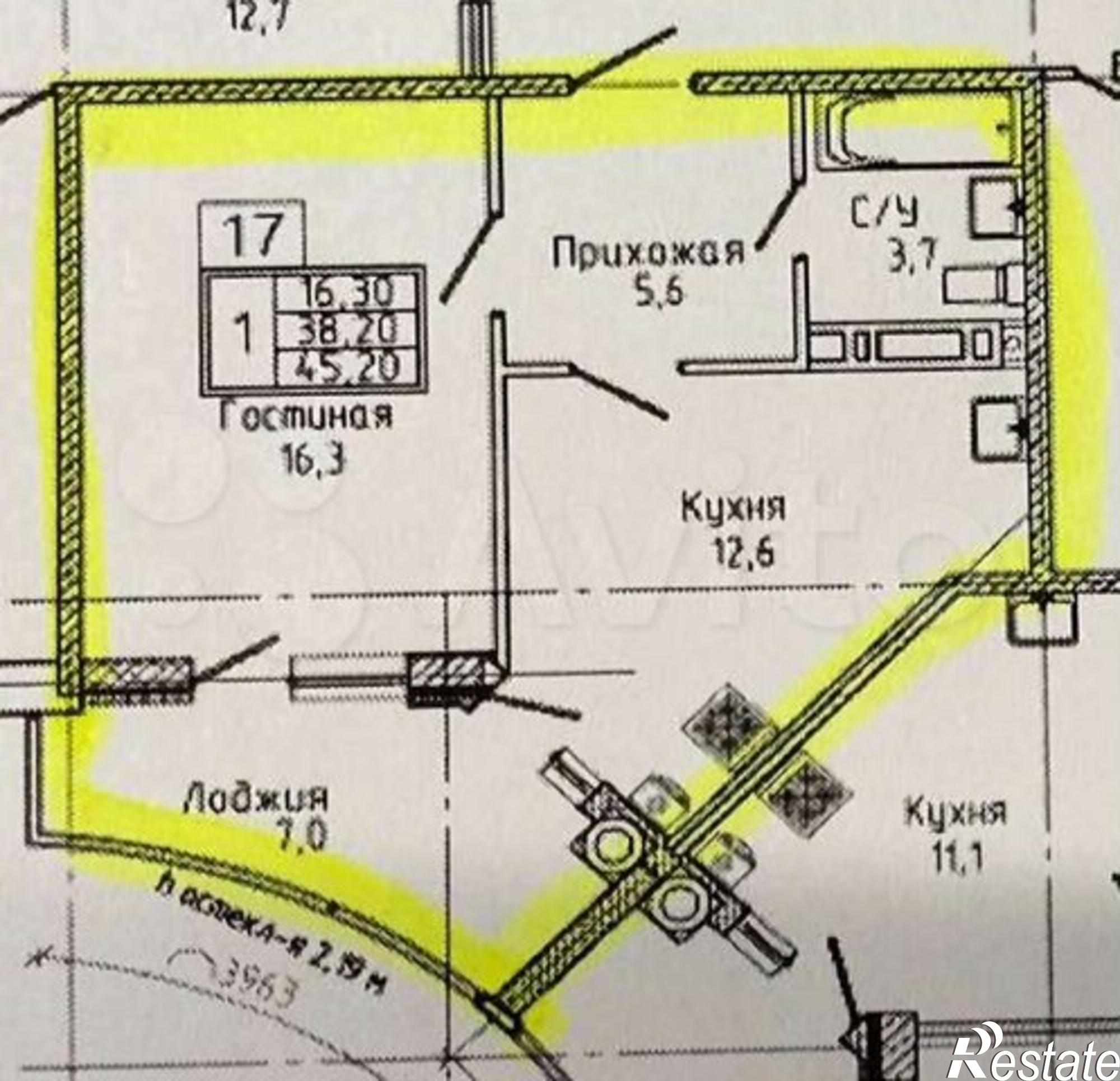 Купить квартиру за 5 150 000 рублей на Генерала Маргелова ул, 7/1