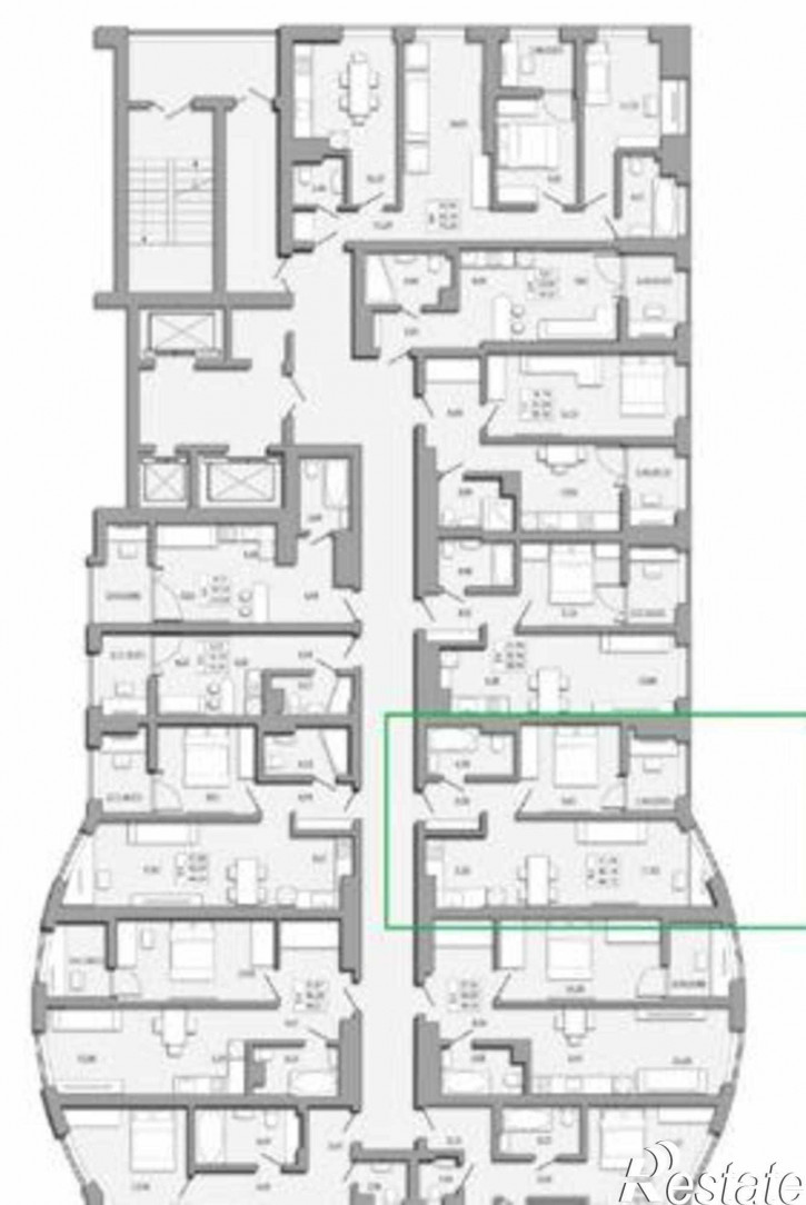 2-комн квартира в новом доме Береговая улица, 73