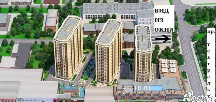 1-комн квартира в новом доме Красноармейская улица, 157Вс1