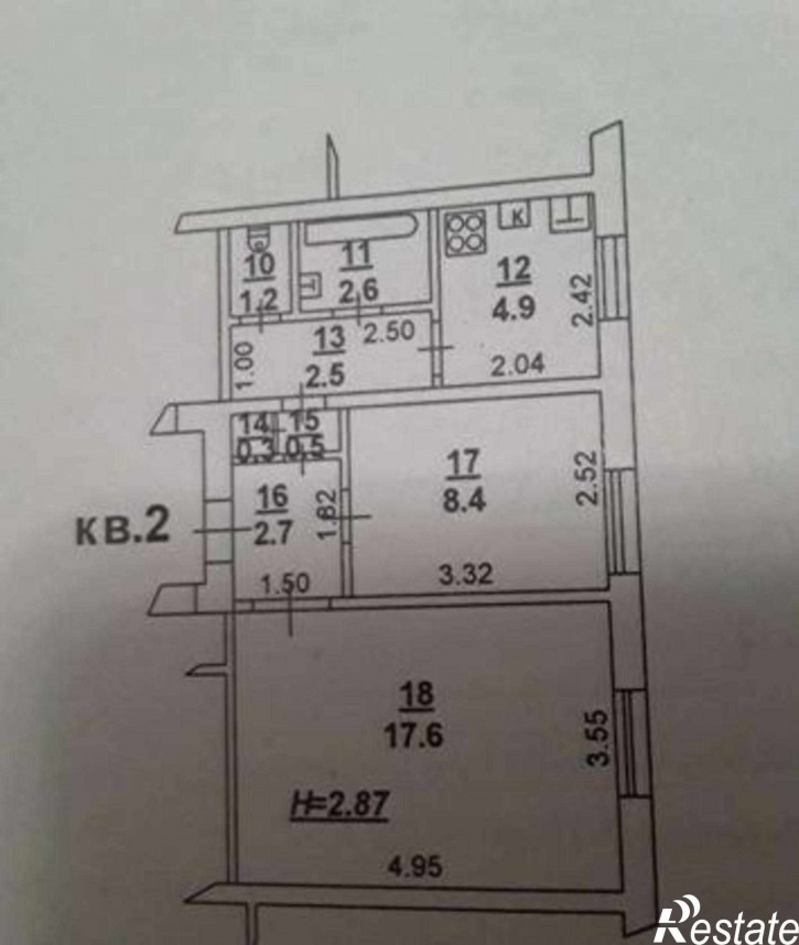 2-комн квартира Ашхабадский переулок, 27