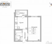 2-комн, 39 кв м, этаж 8/16 ул. Нагорная 6-я, 15Г/7