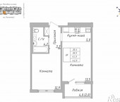 2-комн, 43 кв м, этаж 2/16 ул. Нагорная 6-я, 15Г/7