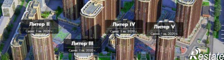 1-комн квартира в новом доме улица Ларина, 45с2