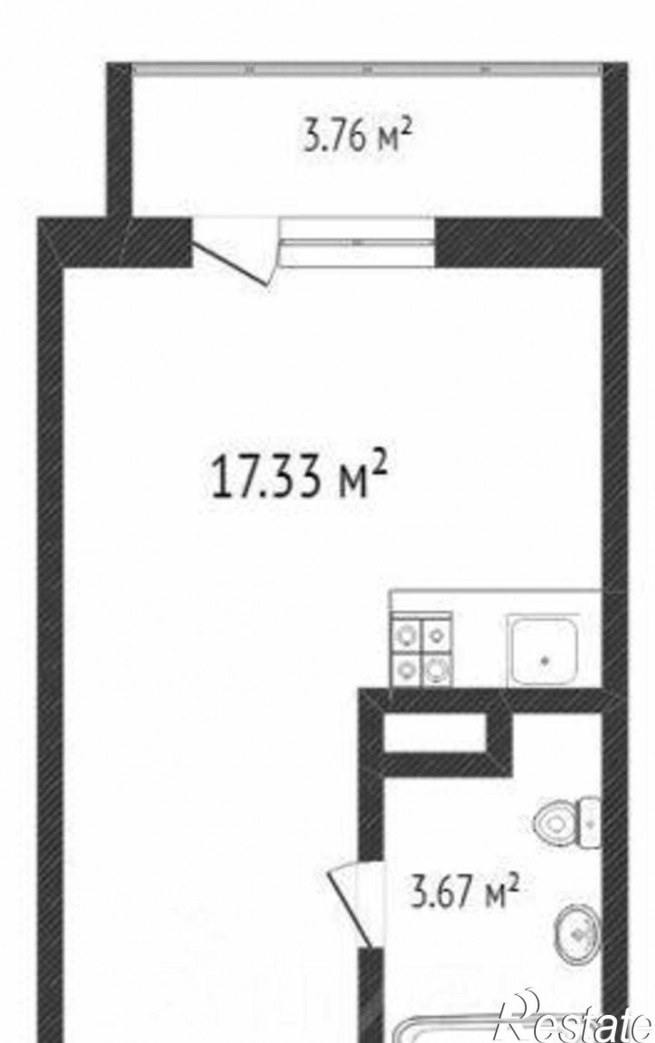 2-комн квартира в новом доме проспект Стачки, 4