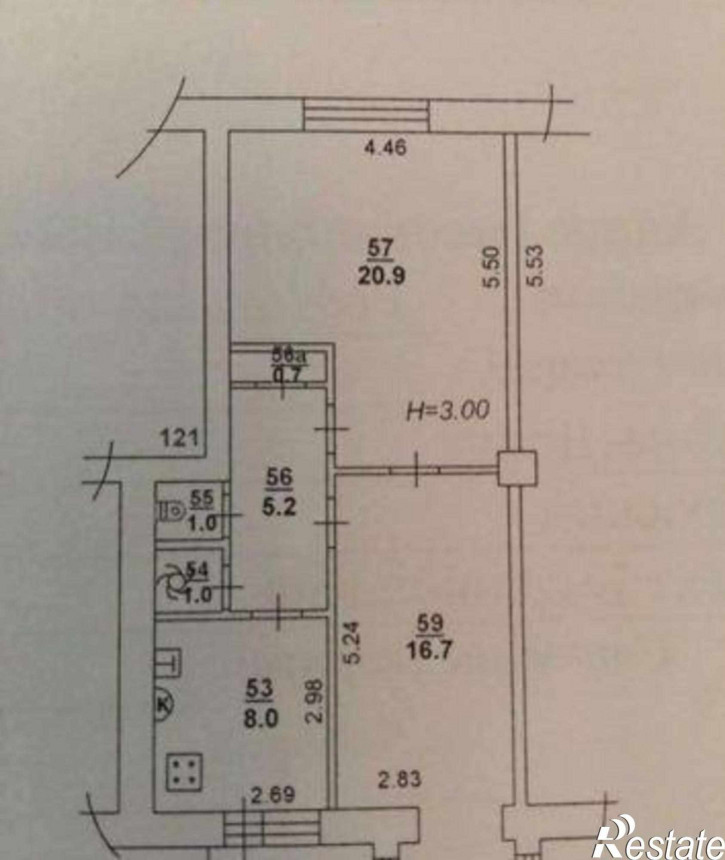 2-комн квартира Будённовский проспект, 96/132