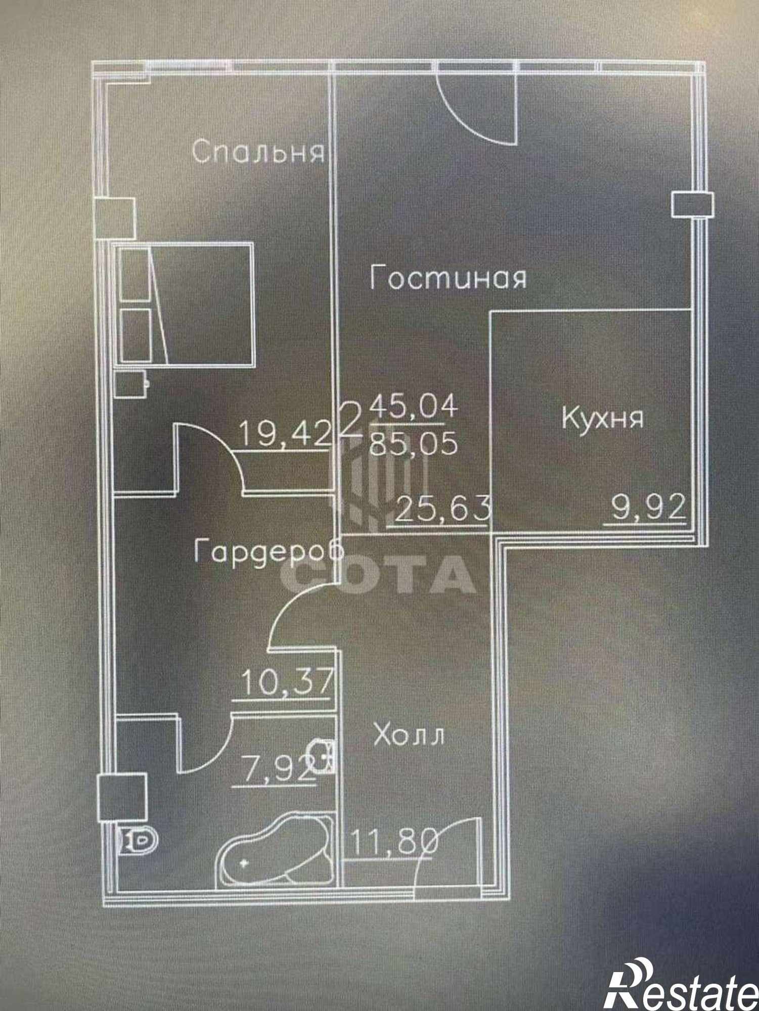 Купить квартиру за 10 506 100 рублей на Куколкина улица, 18