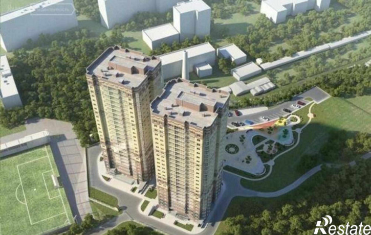 1-комн квартира в новом доме Днепровский переулок, 117с1