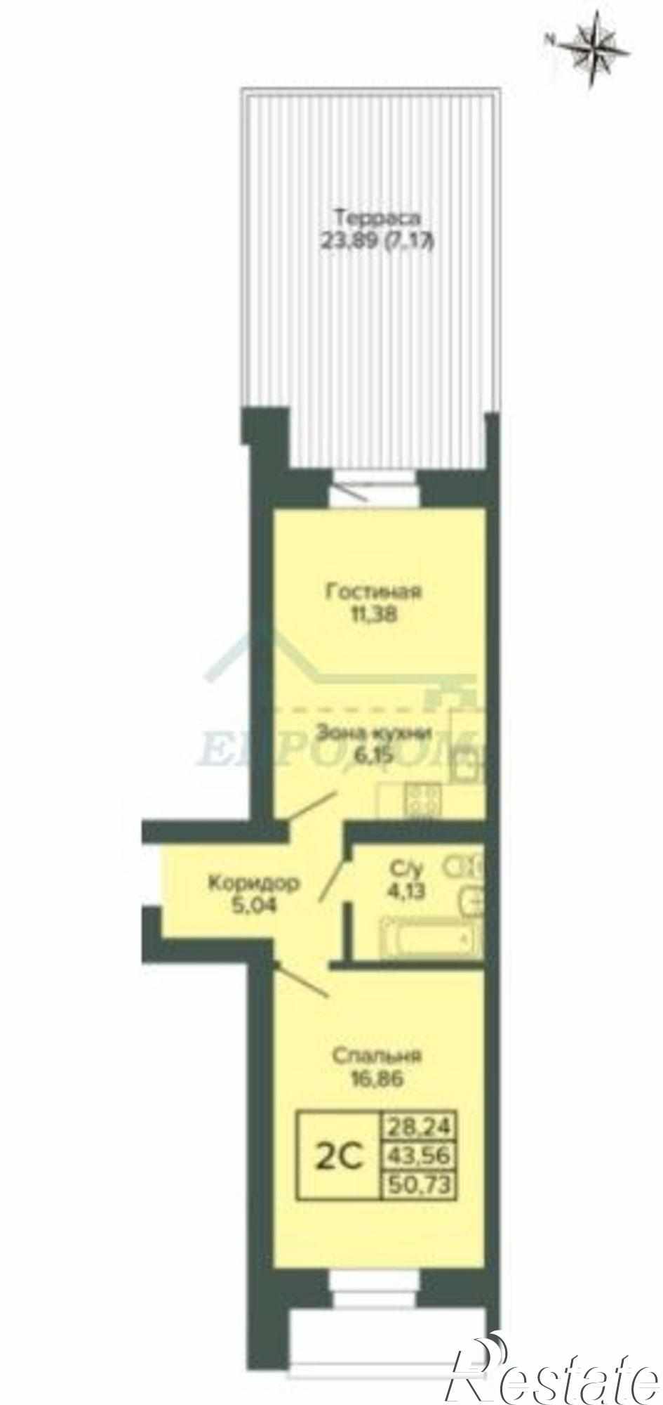 Купить квартиру за 4 272 700 рублей на Затонского,105/3