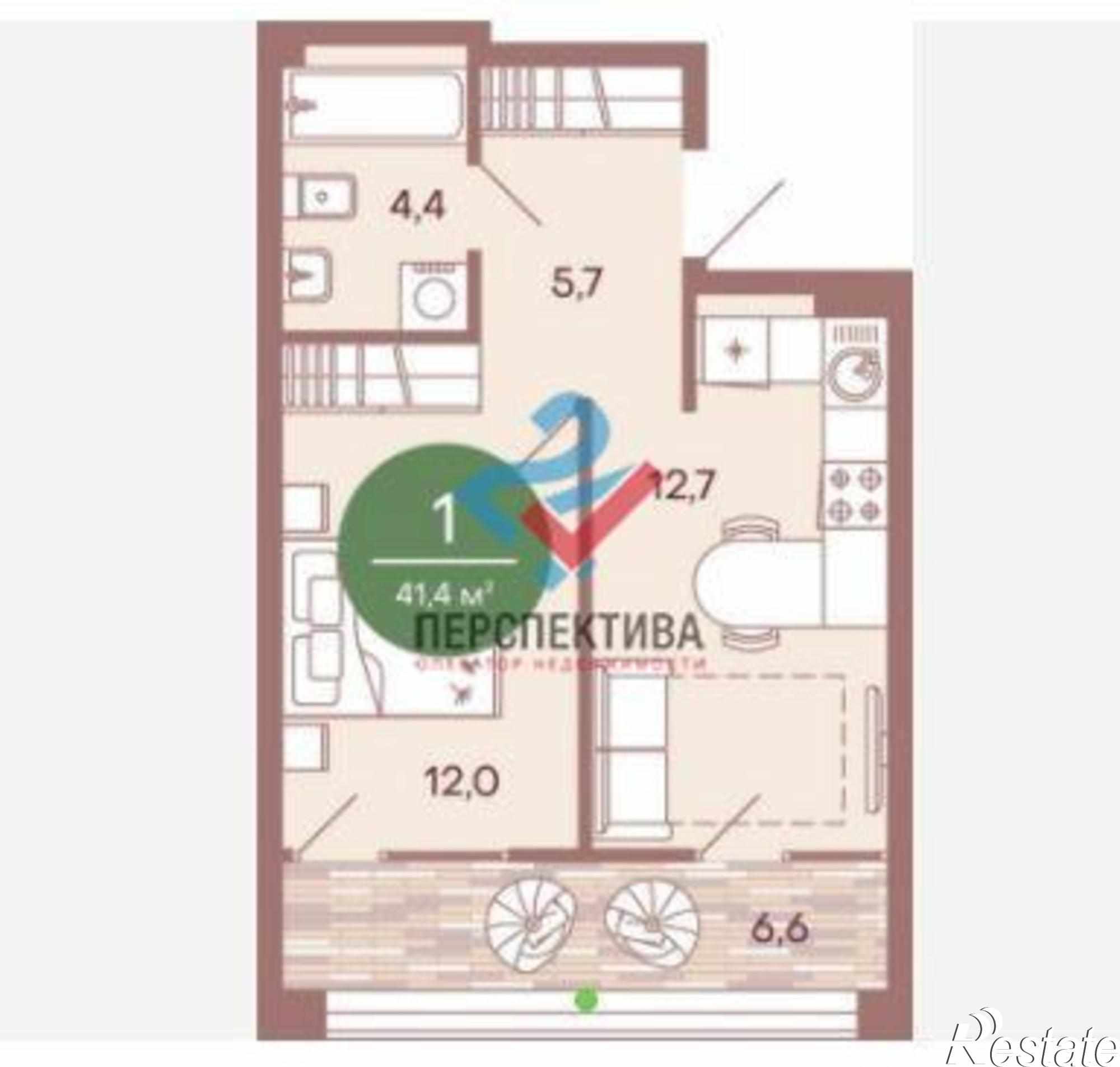 Купить квартиру за 3 075 000 рублей на жилой комплекс Норвуд,  с1