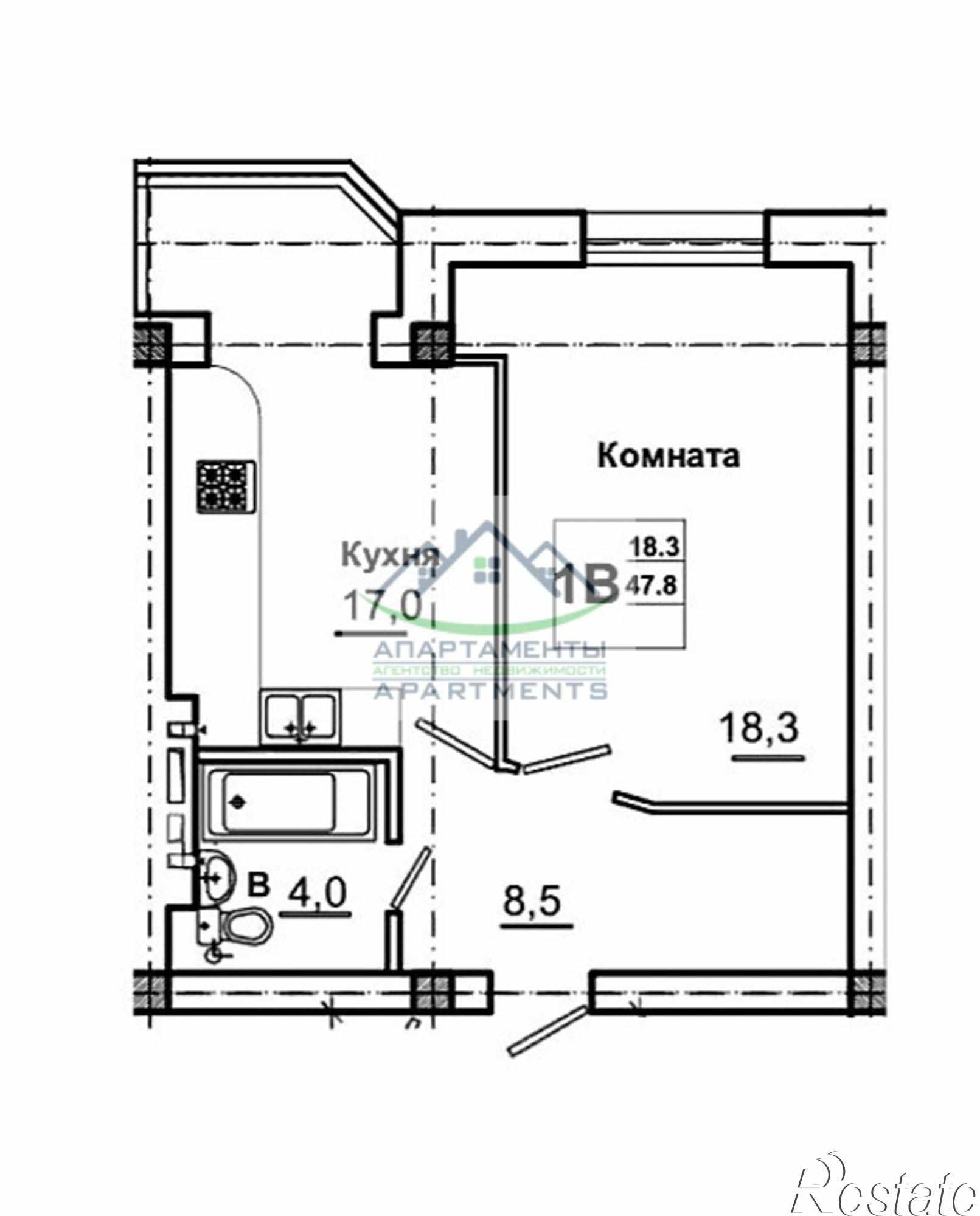 Купить квартиру за 5 300 000 рублей на Первомайская ул, 132