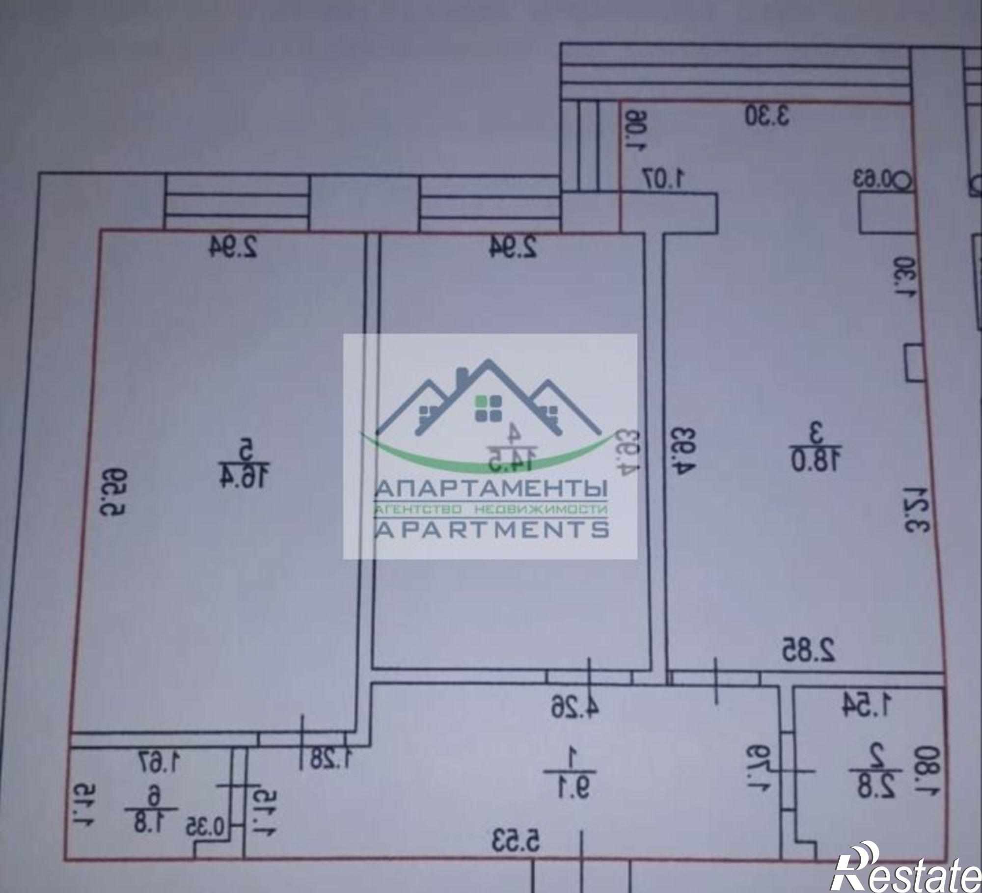 Купить квартиру за 5 200 000 рублей на Озерная ул, 2ек2