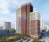 2-комн, 42.65 кв м, этаж 3/25 ул. Державина,50 стр