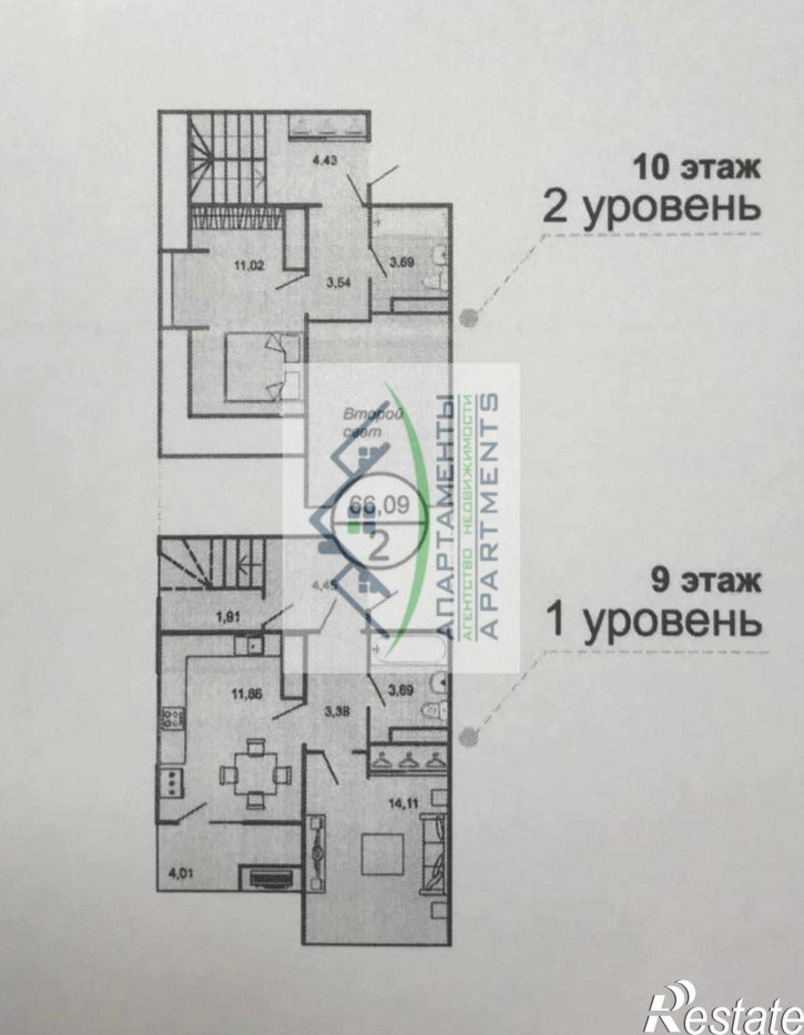 2-комн квартира Малиновского пер, 24