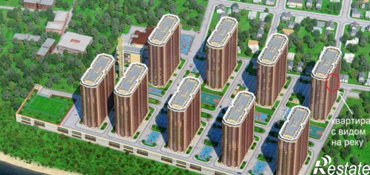 2-комн квартира в новом доме улица 23-я Линия, 54с12