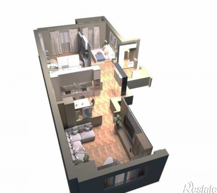 3-комн квартира в новом доме бульвар Комарова, 20В/9А