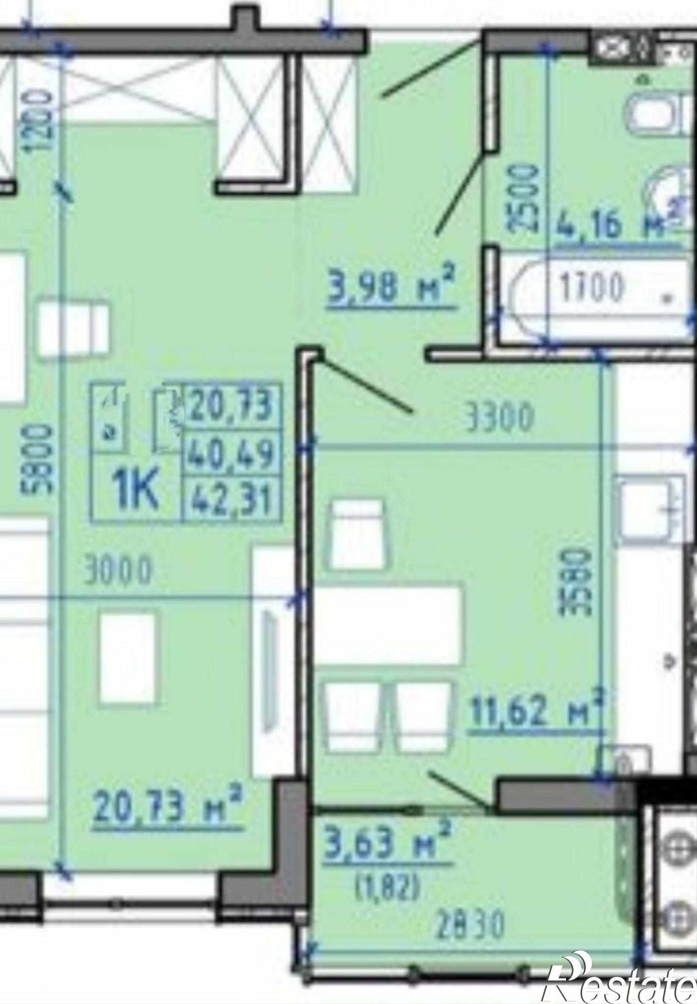 Купить квартиру за 3 118 000 рублей на Октябрьская ул, 124