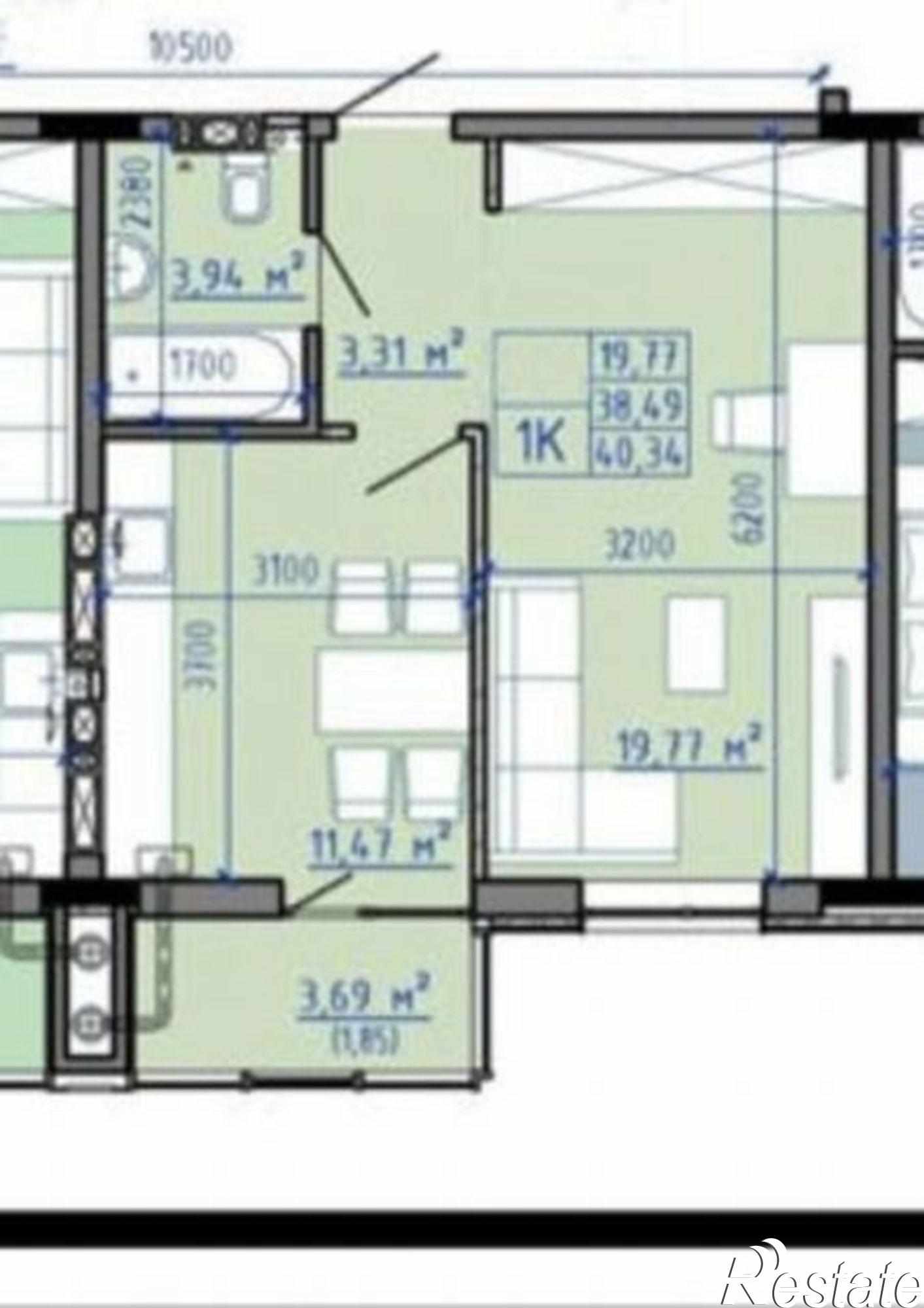 Купить квартиру за 4 166 240 рублей на Комсомольская ул, 131А