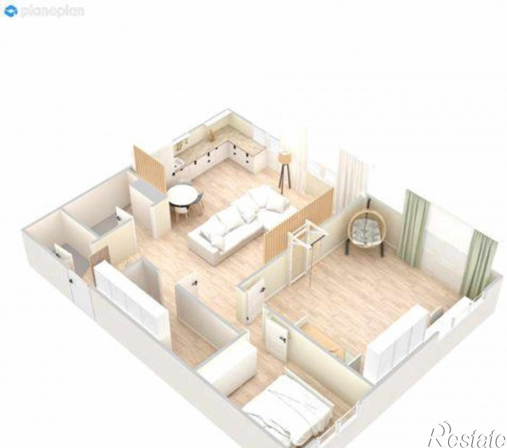 3-комн квартира в новом доме улица Оганова, 20к4