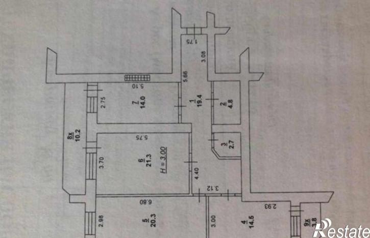 3-комн квартира улица Добровольского, 1/3