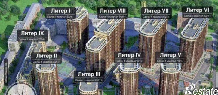 1-комн квартира в новом доме улица Ларина, 45с6