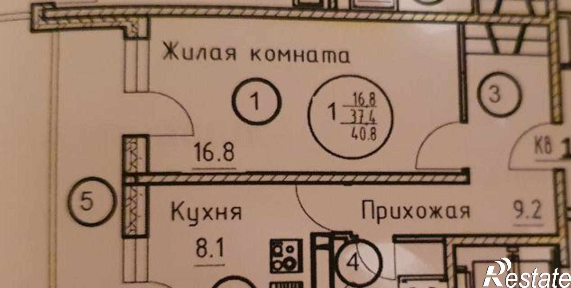 Купить квартиру за 3 850 000 рублей на улица Нансена, 103/1/8