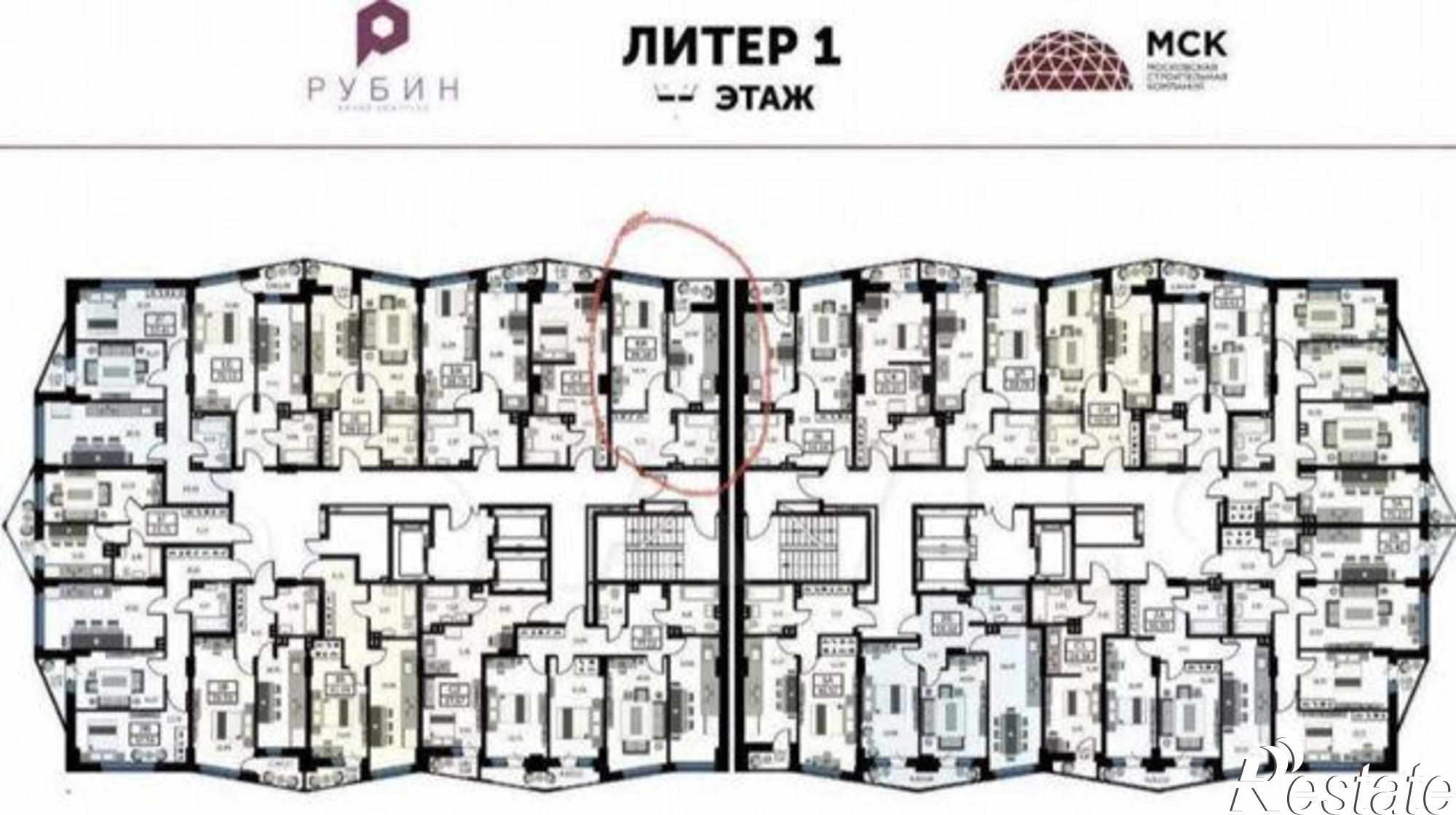 Купить квартиру за 5 550 000 рублей на Красноармейская улица, 157Вс1