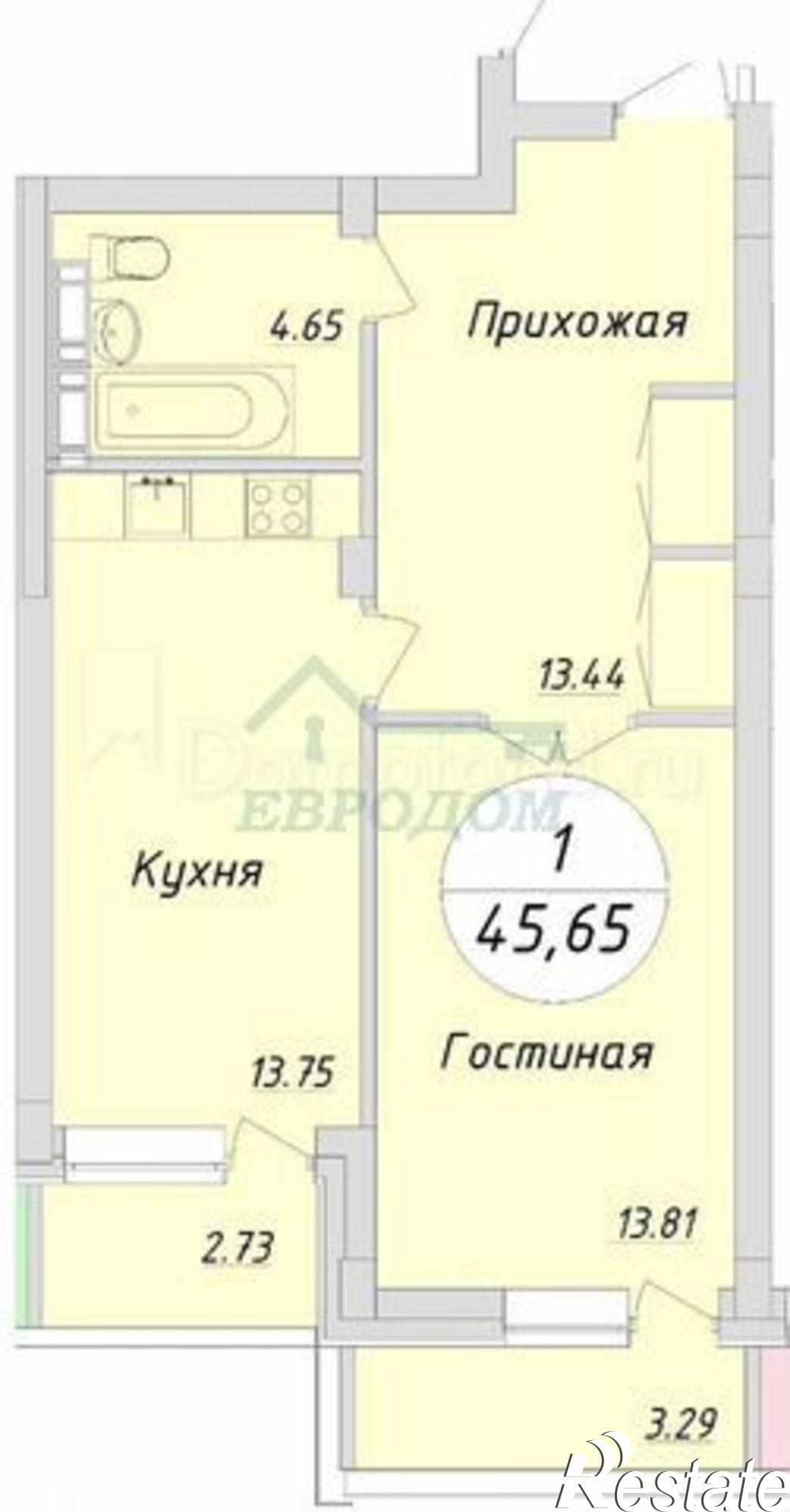 Купить квартиру за 4 090 000 рублей на ул. Тульская,80