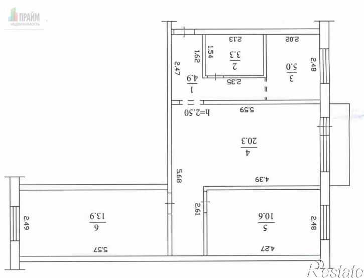 3-комн квартира ул. Волгоградская,11