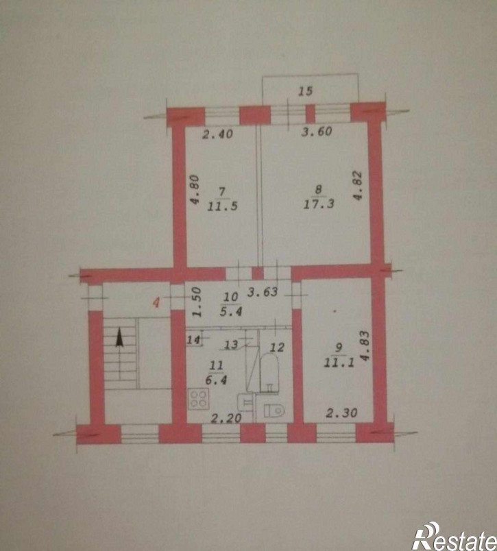 2-комн квартира ул. Грибоедова,99