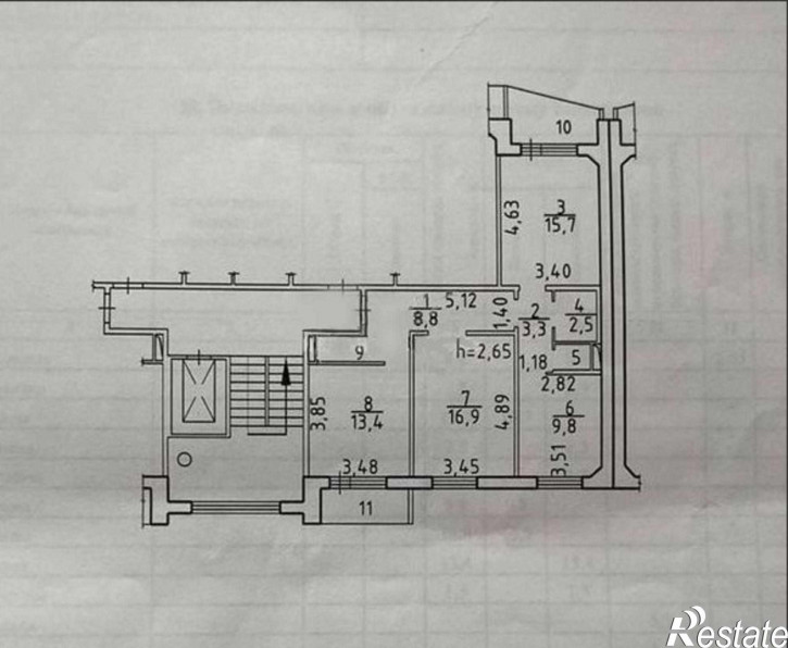 3-комн квартира ул. Ельцовская,37