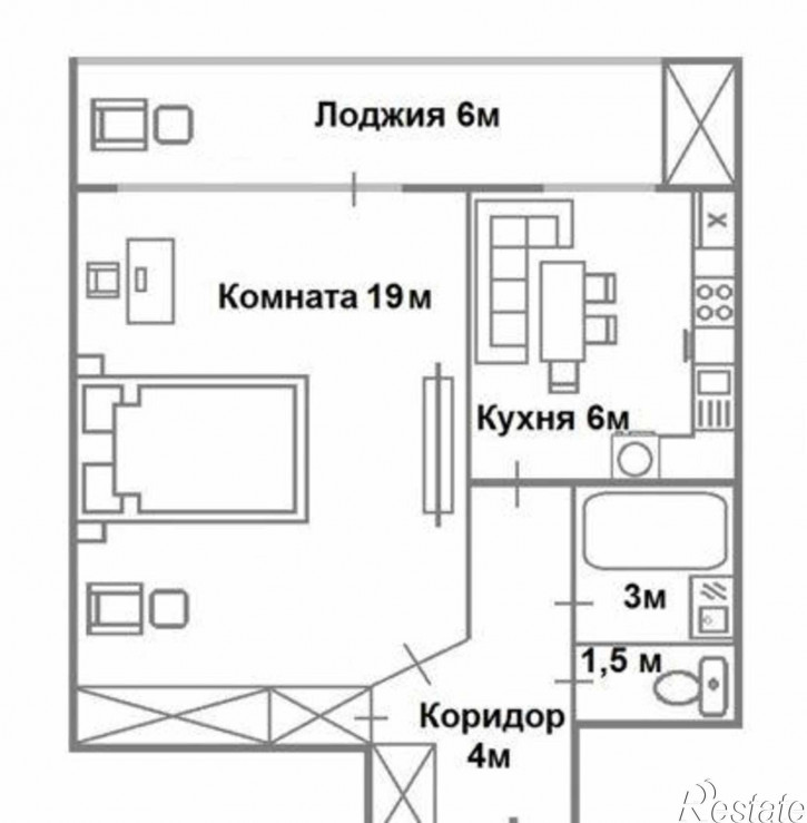 1-комн квартира улица Варфоломеева, 246
