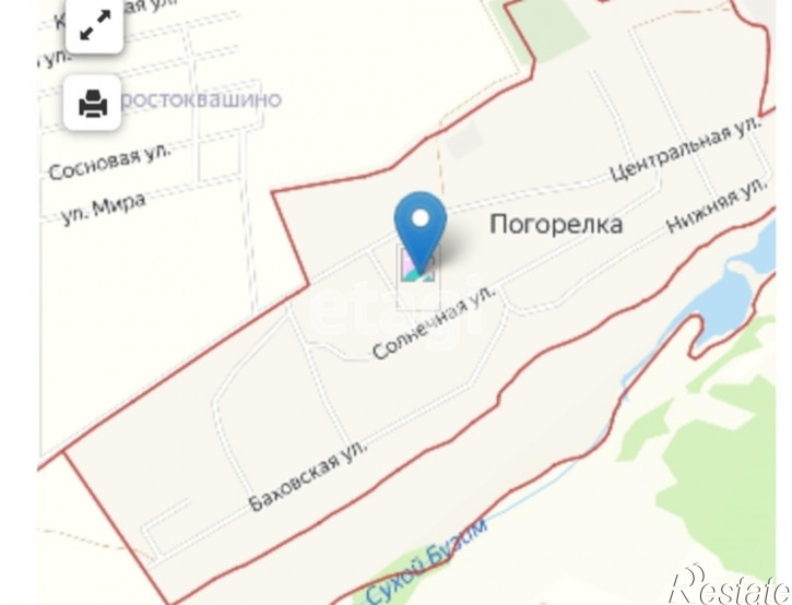 Земельный участок Солнечная улица