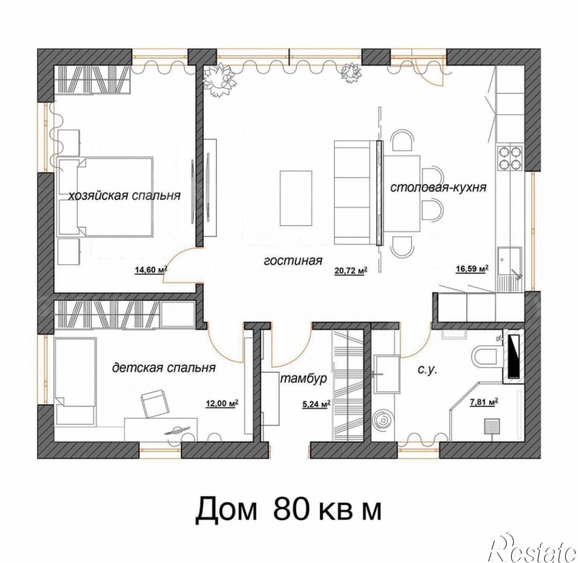 Купить дачу, дом, коттедж за 6 800 000 рублей на Стадионная улица, 19