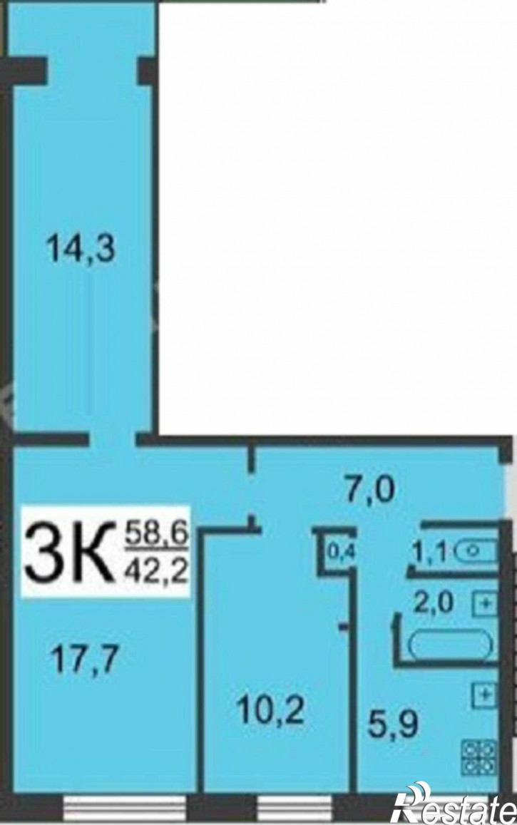 3-комн квартира Приокский район