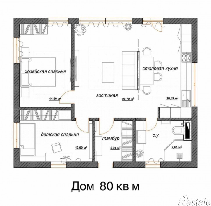 Коттедж/дом Стадионная улица, 19