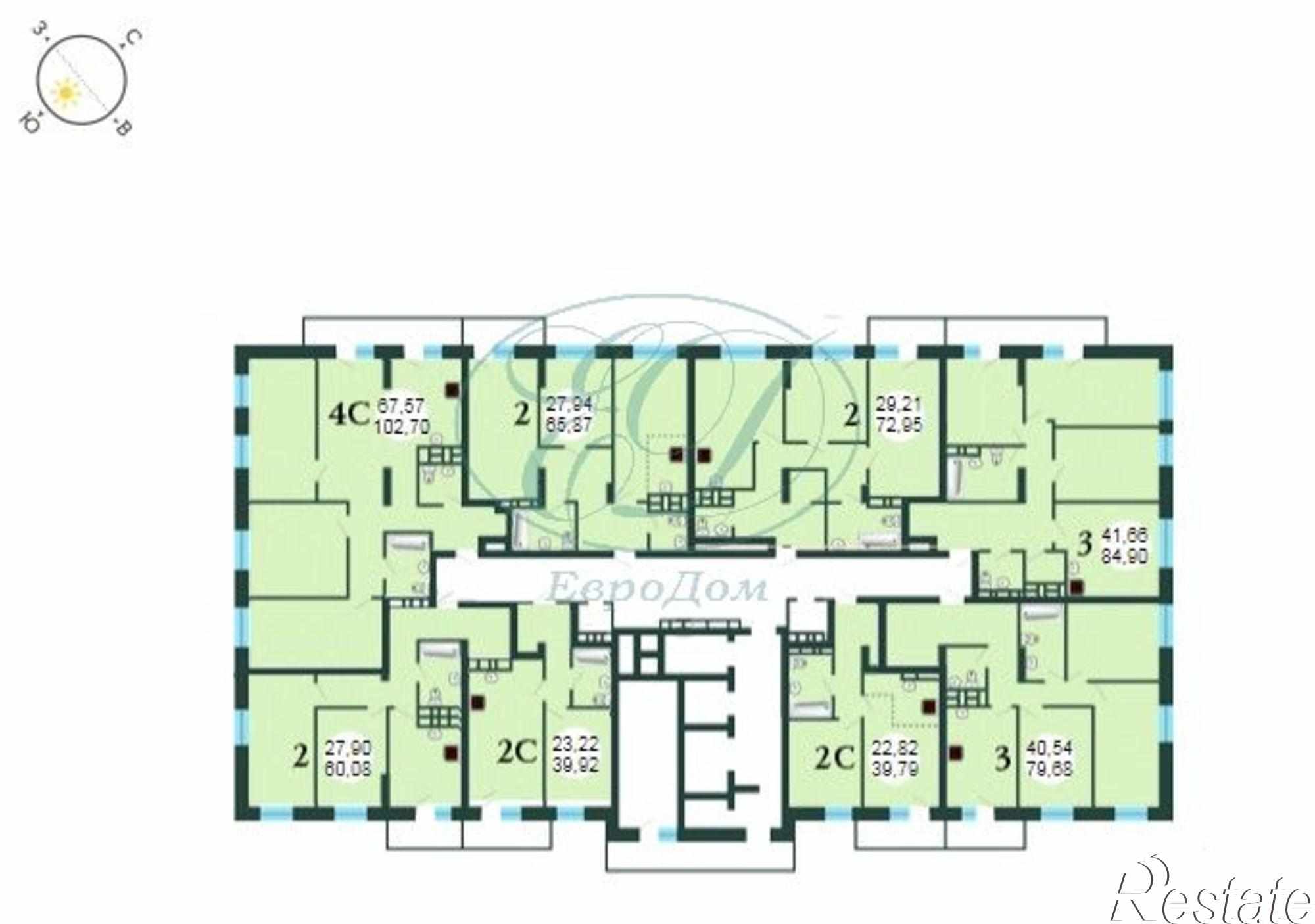 Купить квартиру за 6 299 400 рублей на ул. Лескова,30б стр