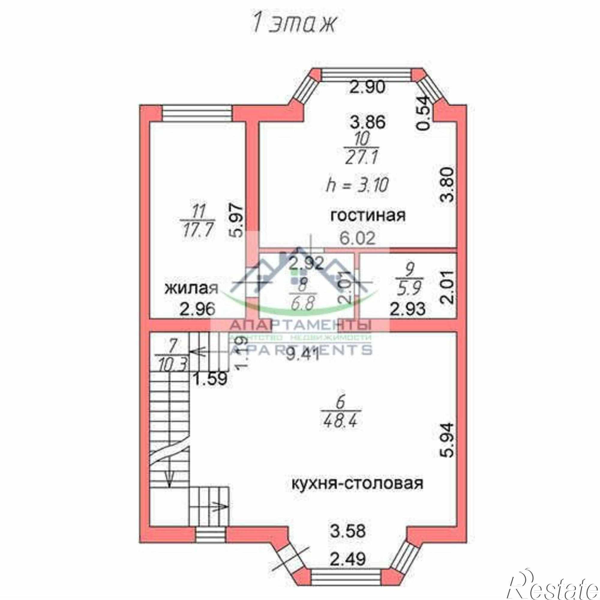 Купить дачу, дом, коттедж за 19 200 000 рублей на Кучуры ул, 2