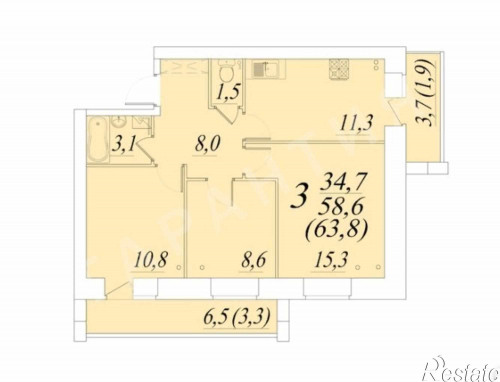 Продажа 3-комн квартиры Возрождения улица, 53