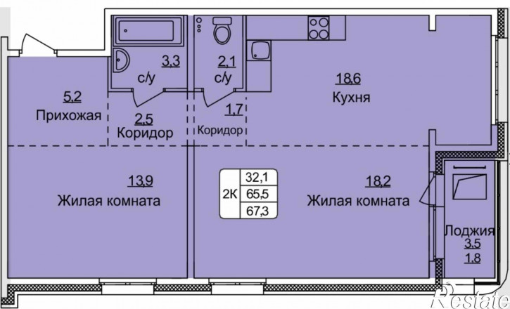 2-комн квартира в новом доме ул. им В.Т.Христенко, 8