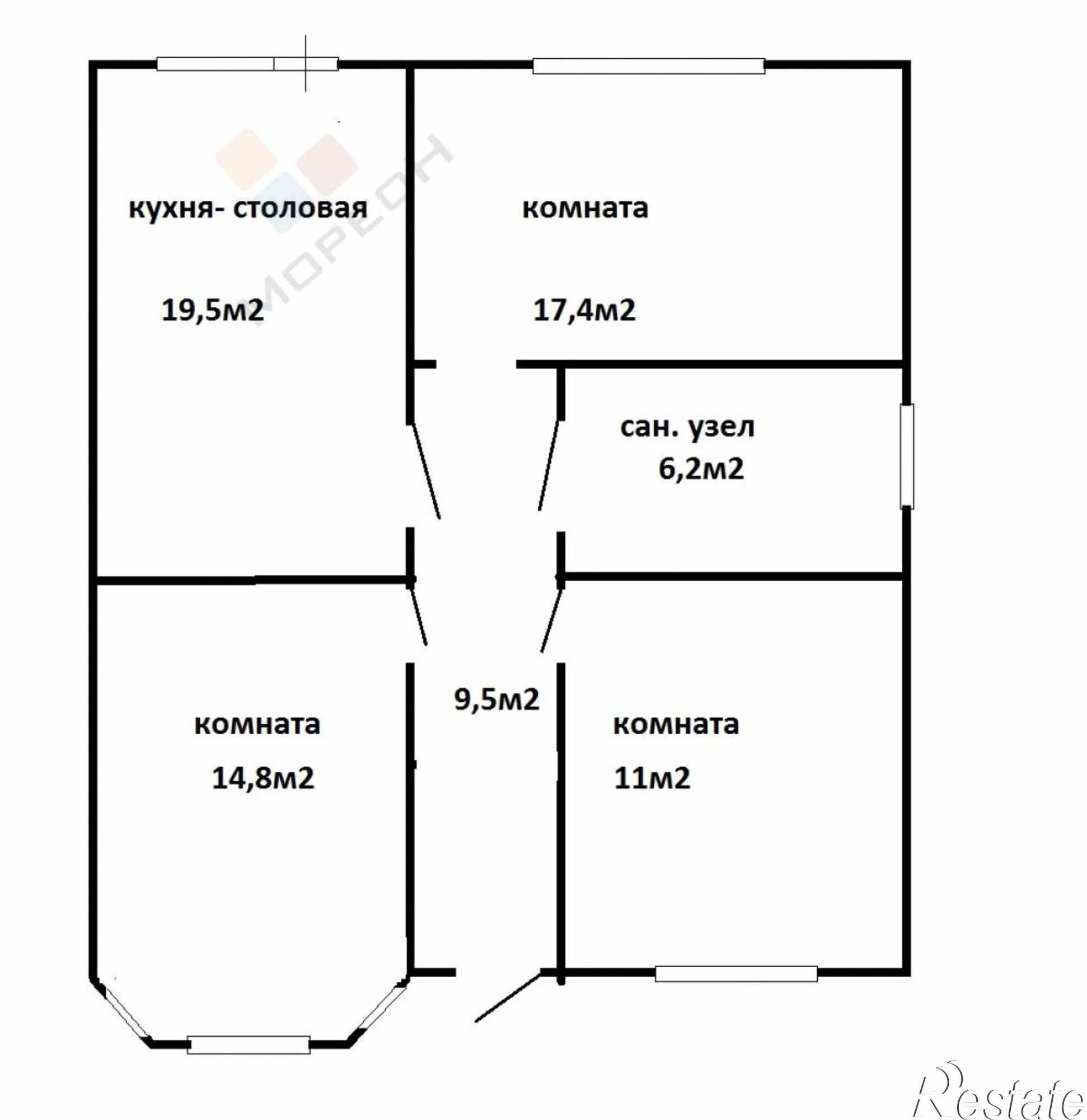 Купить дачу, дом, коттедж за 6 488 000 рублей на Крайняя ул, 96