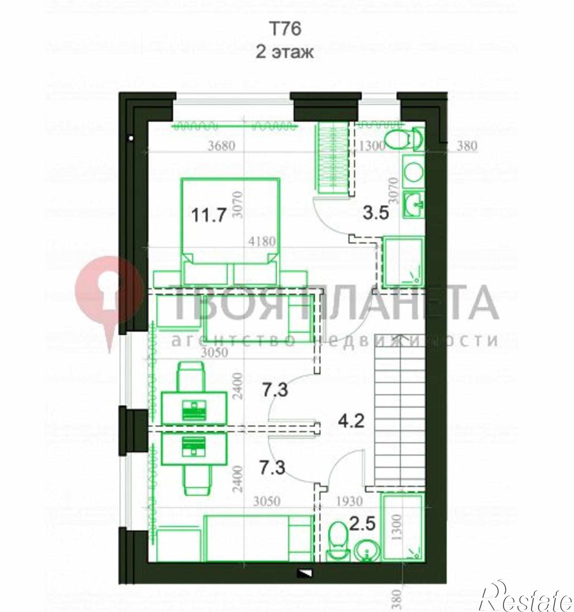 Купить квартиру за 5 772 000 рублей на Четвертый квартал,2