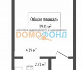 1-комн, 39 кв м, этаж 2/10 ул. Высоцкого,141/5