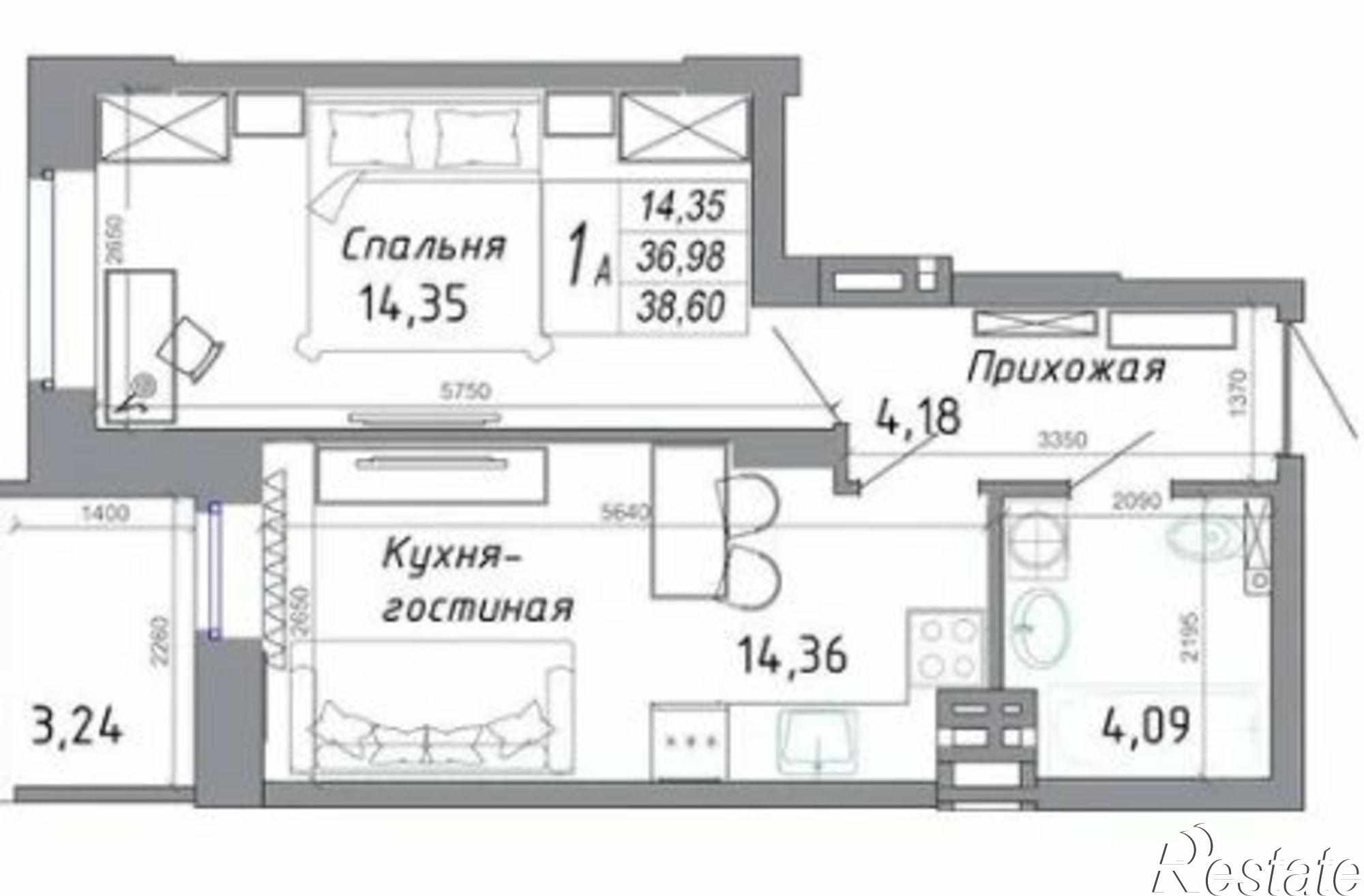 Купить квартиру за 4 900 000 рублей на Комарова б-р