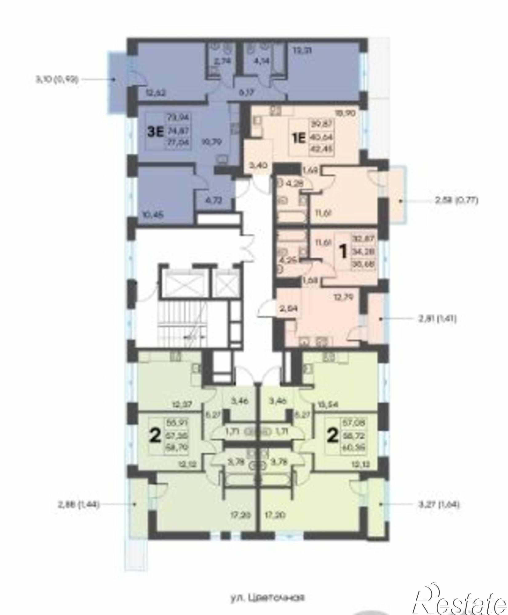 Купить квартиру за 8 522 400 рублей на Красина ул, 64