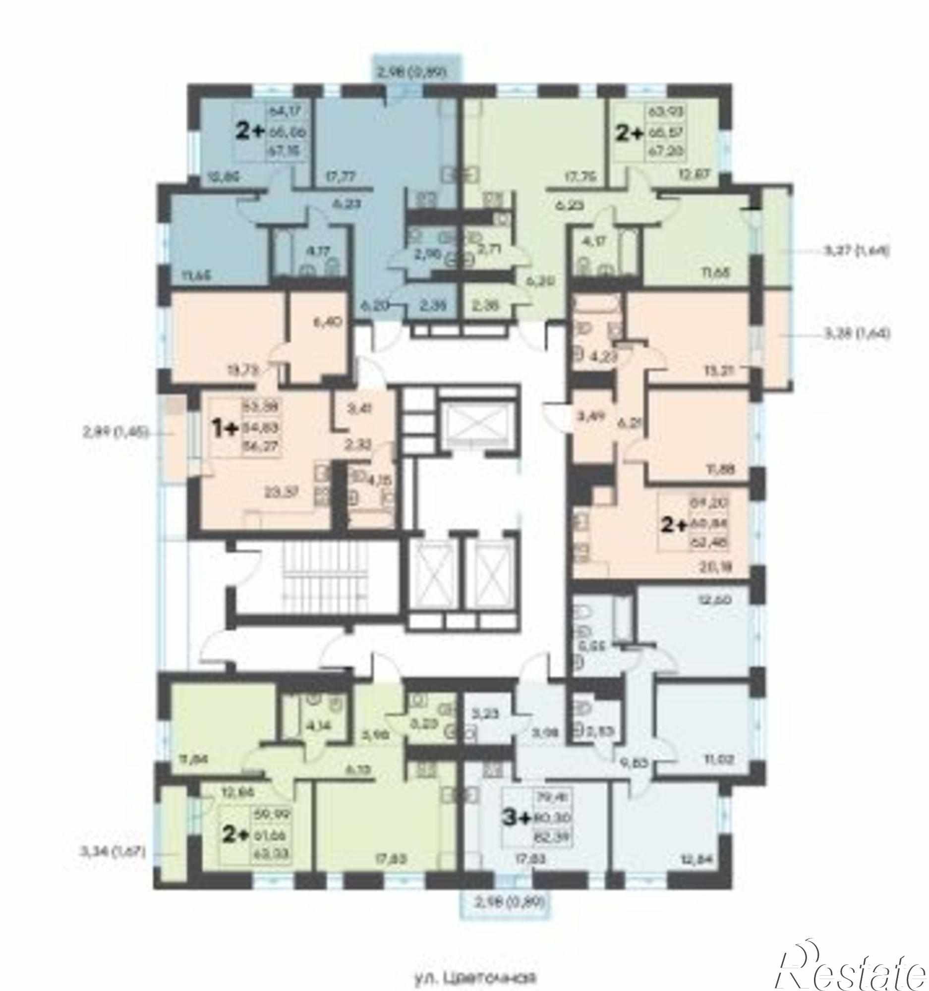 Купить квартиру за 6 565 300 рублей на Красина ул, 64