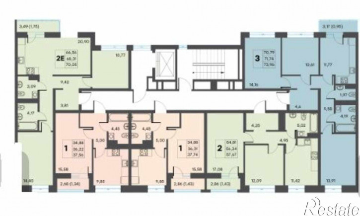 3-комн квартира Красина ул, 64