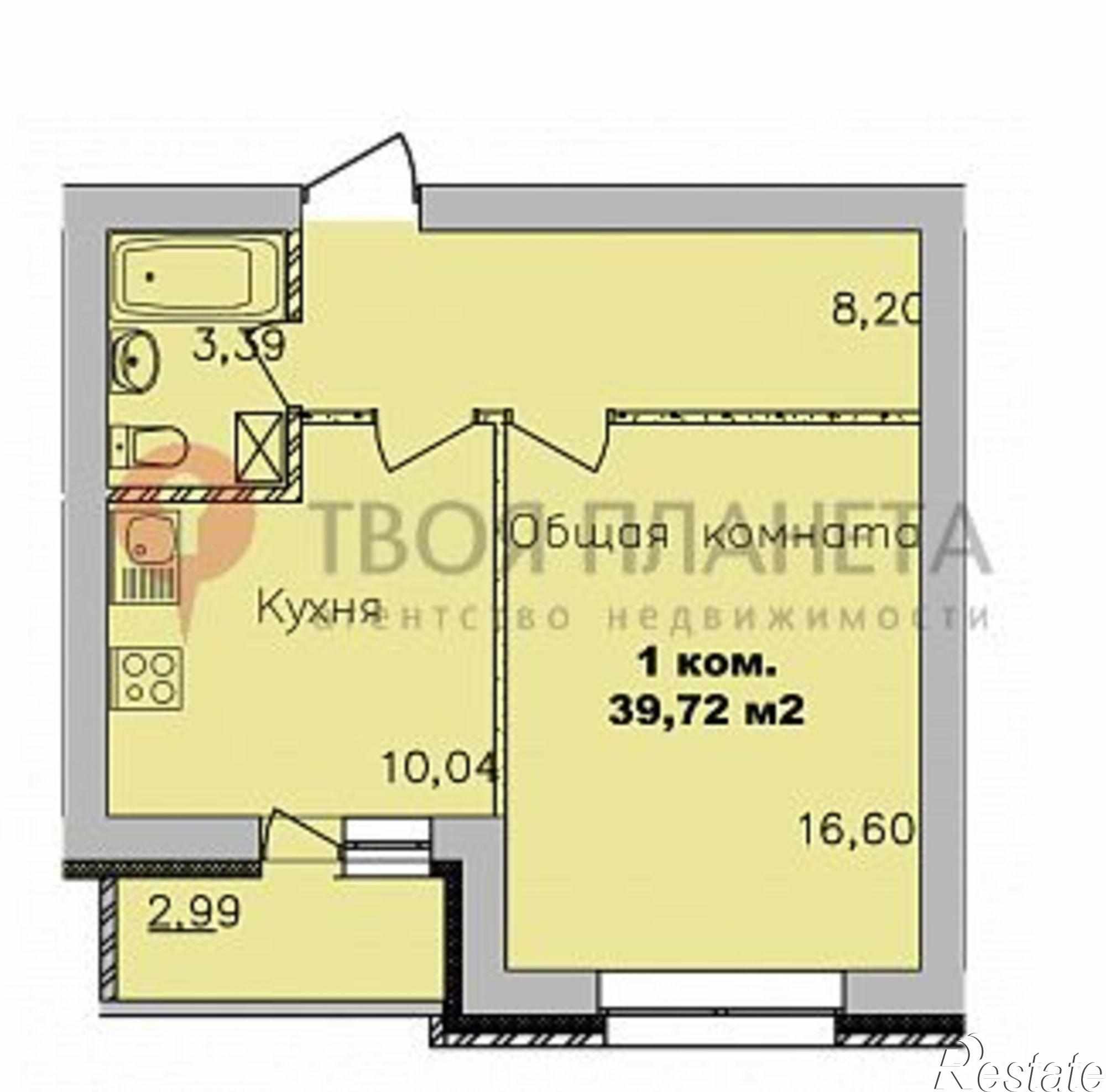 Купить квартиру за 3 430 770 рублей на ул. Романтиков,18