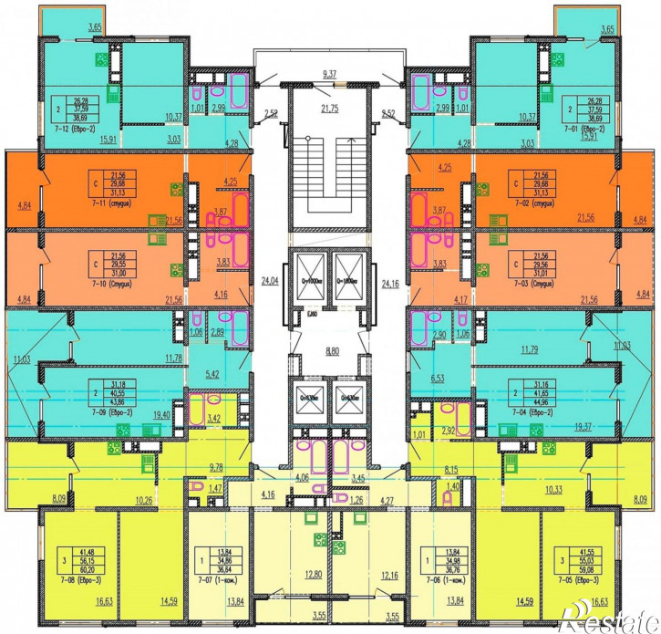 2-комн квартира Автолюбителей 1Д
