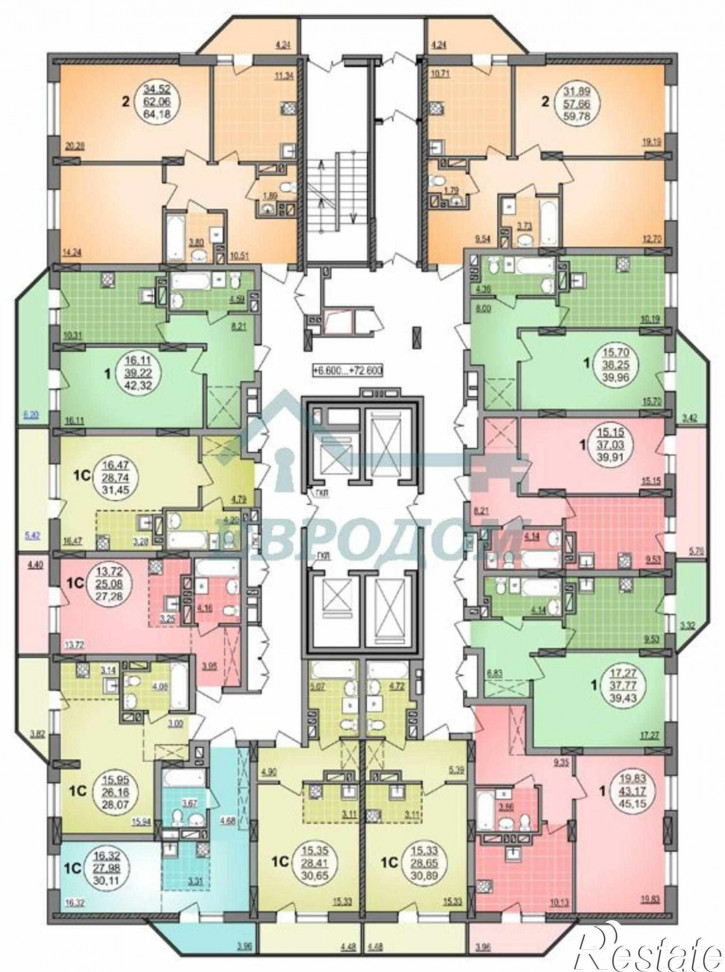 1-комн квартира в новом доме ул. Гурьевская,181к3